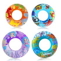 Pacote de 4 Pool Floats Jomi & Jolly com tema de dinossauro, sereia e pirata