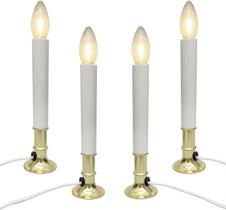 Pacote de 4 velas elétricas para janelas Cbebew com sensor Dusk to Dawn Pacote de 4 velas elétricas para janelas Cbebew com sensor Dusk to Dawn