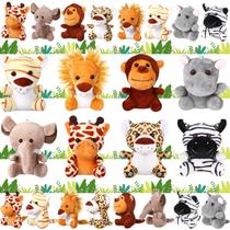 Pacote de 40 brinquedos de pelúcia Safari Stuffed Jungle Animals HyDren
