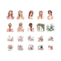 Pacote De 40 Folhas De Adesivos PET 155x100mm Para Decoração De Diário, Scrapbooking E Manual De Pacote De 40 Folhas De Adesivos PET 155x100mm Para Decoração De Diário, Scrapbooking E Manual De