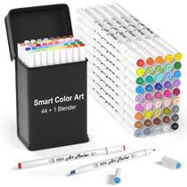 Pacote de 45 Art Markers Smart Color Art com liquidificador à base de álcool