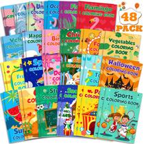 Pacote de 48 livros para colorir Mczan para crianças de 2 a 12 anos com 28 fotos