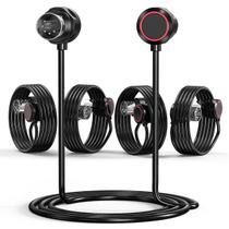 Pacote de 5 cabos MIDI de 3 pés e 5 pinos DIN de 45 graus com ângulo espelhado