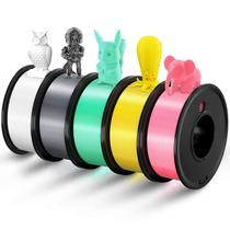 Pacote de 5 cores de filamento de impressora 3D Haosegd PLA 1,75 mm Pacote de 5 cores de filamento de impressora 3D Haosegd PLA 1,75 mm