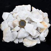 Pacote de 5 Kg de Cascalho Bruto de Quartzo Leitoso Natural 10 a 20mm Tipo B Pacote de 5 Kg de Cascalho Bruto de Quartzo Leitoso Natural 10 a 20mm Tipo B