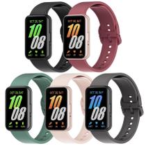 Pacote de 5 pulseiras de silicone compatível com Samsung Galaxy Fit 3