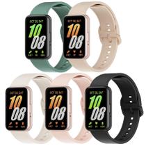Pacote de 5 pulseiras de silicone compatível com Samsung Galaxy Fit 3