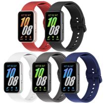 Pacote de 5 pulseiras de silicone compatível com Samsung Galaxy Fit 3 Pacote de 5 pulseiras de silicone compatível com Samsung Galaxy Fit 3