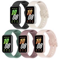 Pacote de 5 pulseiras de silicone compatível com Samsung Galaxy Fit 3