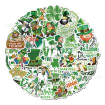 Pacote de 50 adesivos de anime St. Patrick para laptop, telefone, etc Pacote de 50 adesivos de anime St. Patrick para laptop, telefone, etc