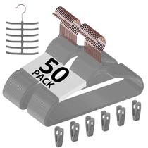 Pacote de 50 cabides de veludo da VECELO Non Slip Grey Pacote de 50 cabides de veludo da VECELO Non Slip Grey