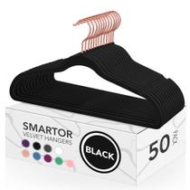 Pacote de 50 cabides de veludo Smartor para roupas para adultos Pacote de 50 cabides de veludo Smartor para roupas para adultos