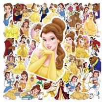 Pacote de 50 unidades de adesivos Beautys And Beasts Belle Anime