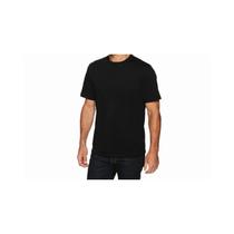 Pacote de 6 camisetas masculinas 100% algodão (branca, cinza, preta) tamanho M