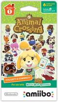Pacote de 6 cartas Amiibo Nintendo Animal Crossing Series 1