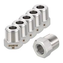 Pacote de 6 conexões de tubulação Rebower de aço inoxidável 304 1/2 NPT macho para 1/4 NPT fêmea Pacote de 6 conexões de tubulação Rebower de aço inoxidável 304 1/2 NPT macho para 1/4 NPT fêmea