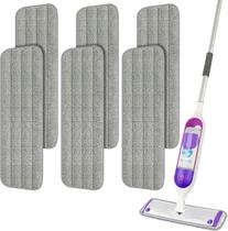 Pacote de 6 esfregões reutilizáveis compatíveis com o Swiffer PowerMop