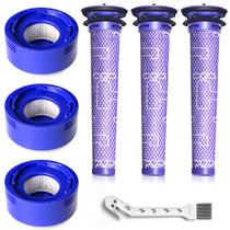 Pacote de 6 filtros de reposição para Dyson V7/V8 Animal com escova