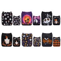 Pacote de 6 fraldas de tecido ALVABABY com 12 inserções ajustáveis 38x33cm