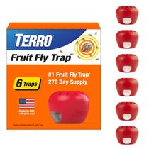 Pacote de 6 Fruit Fly Trap Terro com fornecimento de isca para 270 dias