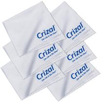 Pacote de 6 panos de limpeza de microfibra para óculos Crizal Pacote de 6 panos de limpeza de microfibra para óculos Crizal