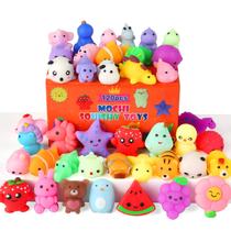 Pacote de 60 brinquedos Mochi Squishy Mantyplay para lembrancinhas infantis Pacote de 60 brinquedos Mochi Squishy Mantyplay para lembrancinhas infantis