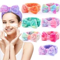 Pacote de 7 bandanas de spa UMIKU para mulheres, maquiagem facial e faixa de cabelo