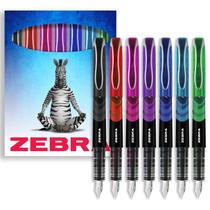 Pacote de 7 cores para caneta-tinteiro descartável Zebra Pen Fuente Pacote de 7 cores para caneta-tinteiro descartável Zebra Pen Fuente