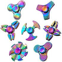 Pacote de 7 Fidget Spinner SCIONE Metal para crianças e adultos Pacote de 7 Fidget Spinner SCIONE Metal para crianças e adultos