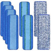 Pacote de 8 almofadas de limpeza de microfibra para pisos de madeira Bona Mop