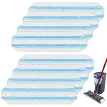 Pacote de 8 peças de reposição para esfregões compatível com O Cedar H2pro