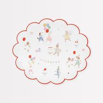 Pacote de 8 pratos de papel Meri Meri Animal Friends