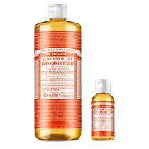 Pacote de 946 ml de sabonete líquido Dr. Bronner's Pure-Castile Tea Tree Pacote de 946 ml de sabonete líquido Dr. Bronner's Pure-Castile Tea Tree