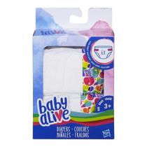 Pacote de acessórios Baby Alive Hasbro: fraldas para bonecas