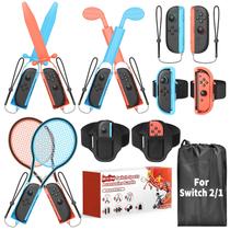 Pacote de acessórios esportivos MENEEA 13 em 1 Switch com bolsa de transporte