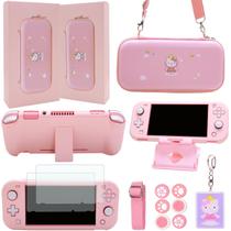 Pacote de acessórios GUTIAL para Nintendo Switch Lite - rosa