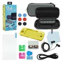 Pacote de acessórios Nintendo Switch Lite 12 em 1 amarelo