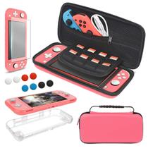 Pacote de acessórios Nintendo Switch Lite Carry Case Coral