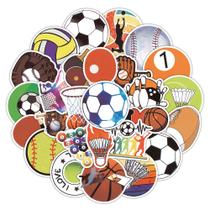 Pacote de adesivos: 50 peças de bola esportiva para crianças, adolescentes e adultos