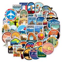 Pacote de adesivos 50 unidades/pacote Travel Scenic Spots Anime Waterproof