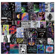 Pacote de adesivos Acid Graphics, 40 peças Trendy Futuristic Graff