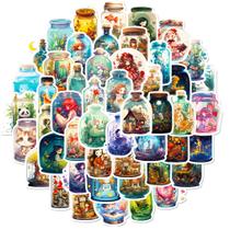 Pacote de adesivos All Things In The Bottle Anime 50 unidades