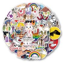 Pacote de adesivos American Sign Language ASL Anime Waterproof