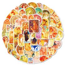 Pacote de adesivos Art Nouveau Vintage Aesthetic 50 unidades