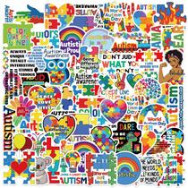 Pacote de adesivos Autism Awareness, 50 unidades, vinil impermeável