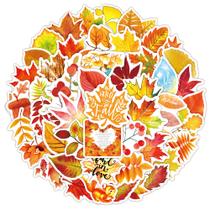 Pacote de adesivos Autumn Leaves Thanksgiving Maple Leaf 50 unidades Pacote de adesivos Autumn Leaves Thanksgiving Maple Leaf 50 unidades