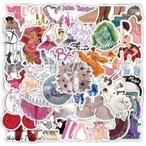 Pacote de adesivos Ballet Dance, 100 unidades de adesivos estéticos de vinil Pacote de adesivos Ballet Dance, 100 unidades de adesivos estéticos de vinil