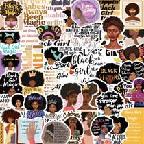 Pacote de adesivos Black Girl Magic, 50 peças de vinil impermeável