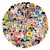 Pacote de adesivos Bobs Burgers Anime Waterproof Vinyl 100 unidades Pacote de adesivos Bobs Burgers Anime Waterproof Vinyl 100 unidades
