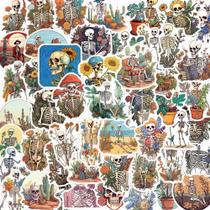 Pacote de adesivos Bones and Bot Aesthetic Skeleton and Plants